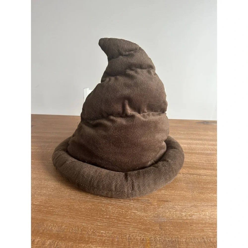Fleece Plush EMOJI POOP Hat Brown Kids Teens Funny Funny Soft